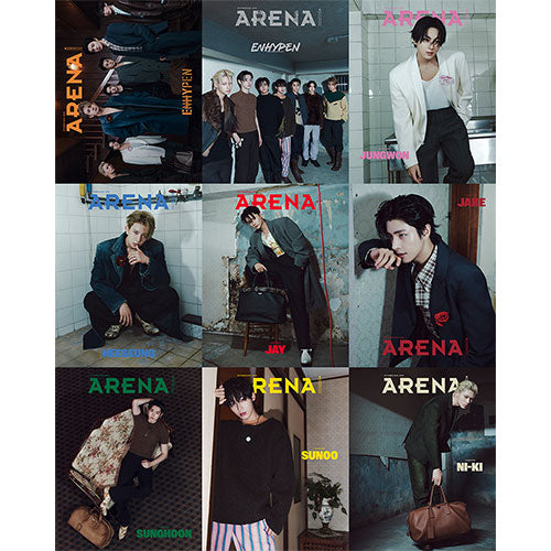 ENHYPEN - ARENA MAGAZINE 2025 OCTOBER ISSUE COVER SET - COKODIVE
