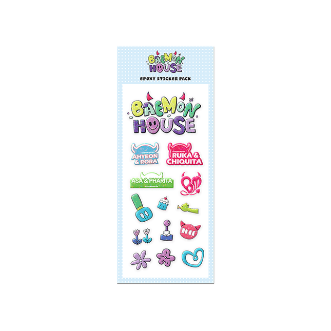 BABYMONSTER - BMHOUSE OFFICIAL MD EPOXY STICKER PACK - COKODIVE