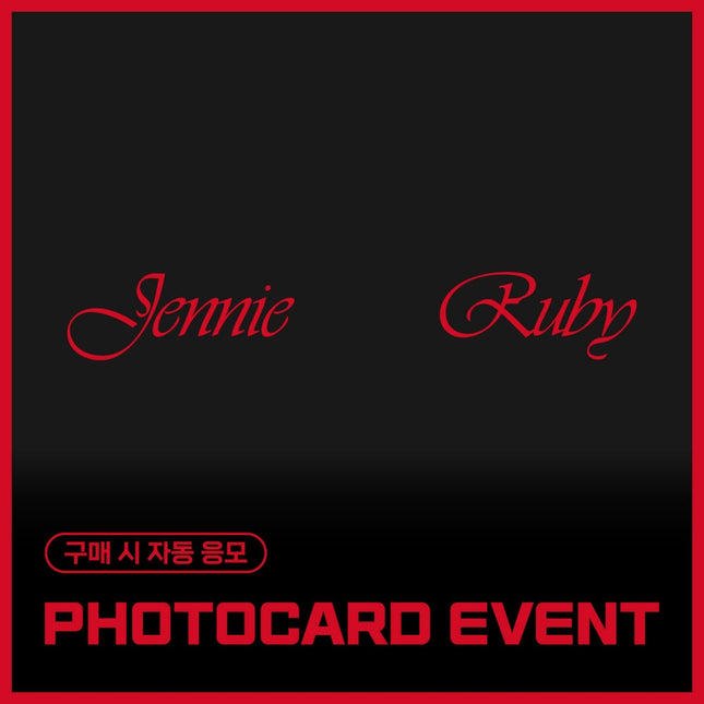 JENNIE - RUBY THE 1ST STUDIO ALBUM EVERLINE GIFT PHOTOBOOK RANDOM - COKODIVE