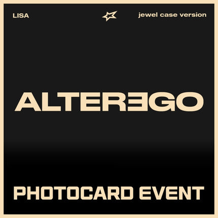 LISA - ALTER EGO SOLO DEBUT ALBUM EVERLINE PHOTOCARD EVENT JEWEL CASE VER - COKODIVE