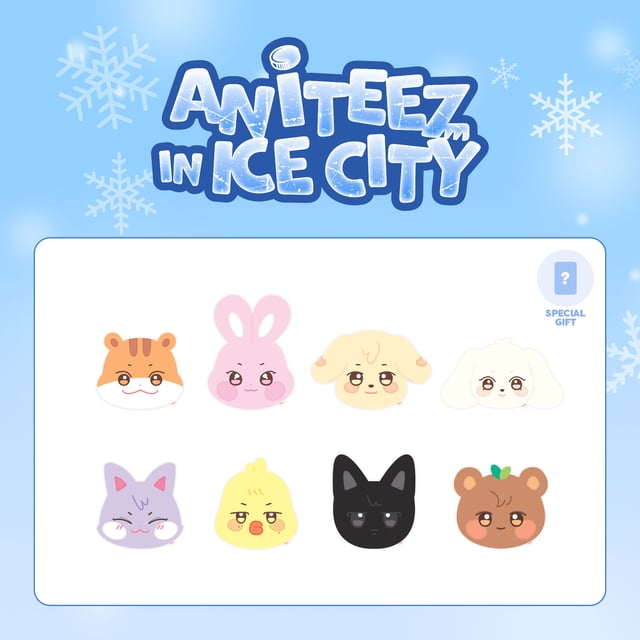 ATEEZ - ANITEEZ IN ICE CITY 2ND OFFICIAL MD FACE CUSHION - COKODIVE