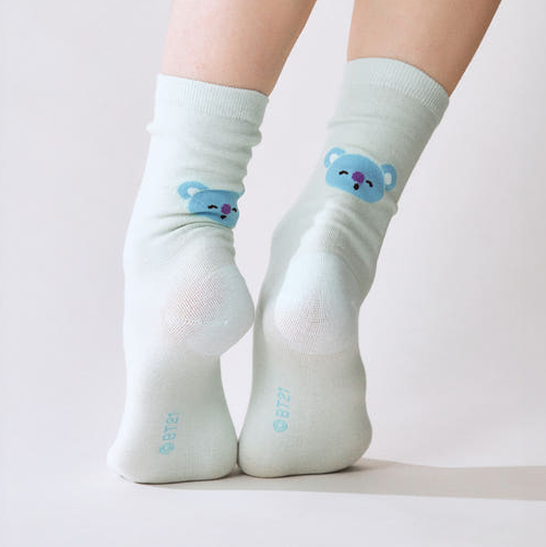 BT21 - BASIC JACQUARD FACE SOCKS - COKODIVE