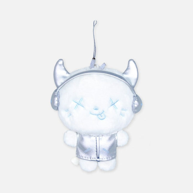 AESPA - SYNK : AEXIS LINE 2025 LIVE TOUR OFFICIAL MD FANLIGHT DOLL KEY RING (SLIVER VER) - COKODIVE