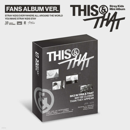 STRAY KIDS - THIS & THAT 10TH MINI ALBUM YES24 GIFT FANS ALBUM VER - COKODIVE