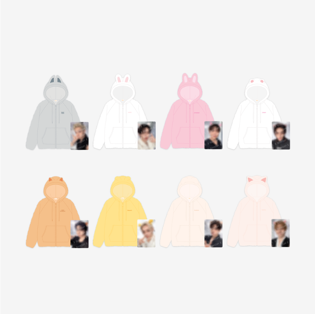 STRAY KIDS - RUN IT WORLD TOUR IN SEOUL OFFICIAL MD SKZOO FLEECE HOOD ZIP UP - COKODIVE