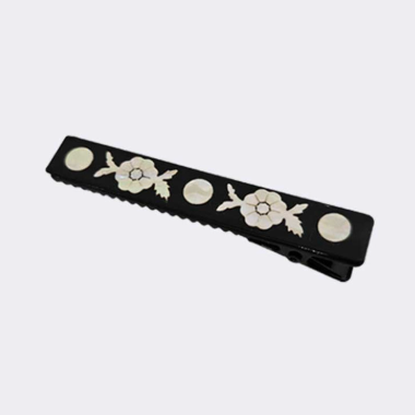 FLOWER PATTERN JAGAE METAL HAIRCLAW CLIP - COKODIVE