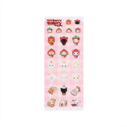 NCT WISH - WISHBERRY BAKERY OFFICIAL MD FLUFFY STICKER - COKODIVE