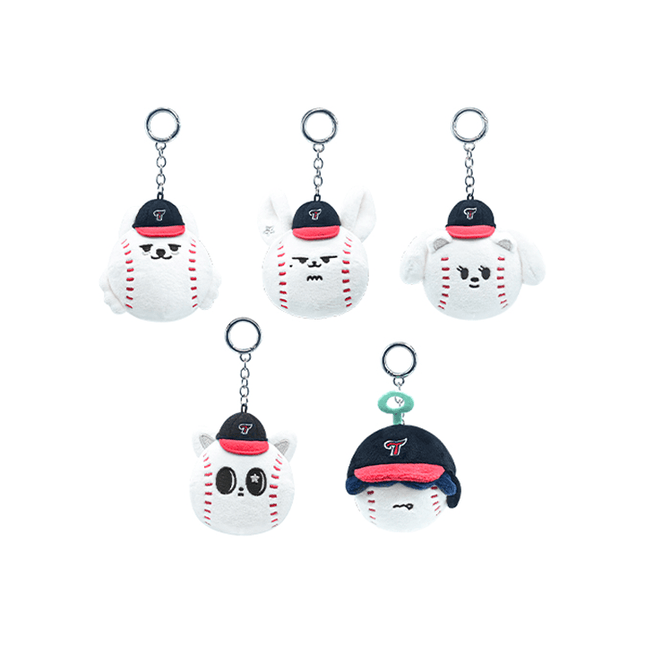 TXT - PPULBATU X LG TWINS OFFICIAL MD FACE PLUSH KEYRING - COKODIVE