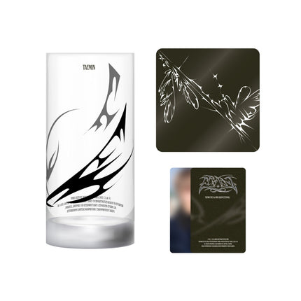 TAEMIN - ETERNAL THE VTH MINI ALBUM EXHIBITION OFFICIAL MD GLASS & COASTER SET - COKODIVE