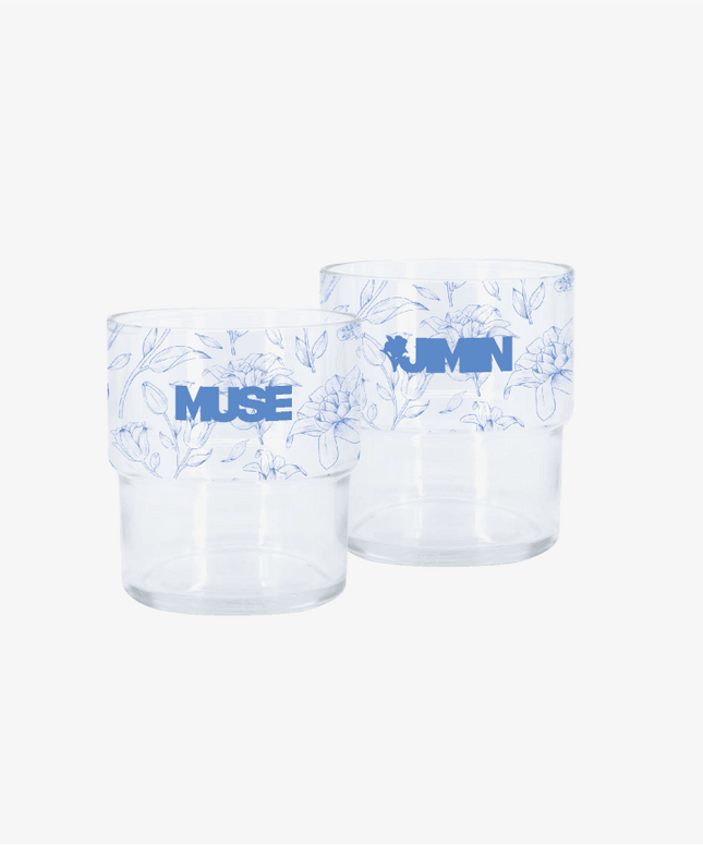 [2ND PRE-ORDER] BTS JIMIN - SMERALDO GARDEN MUSE OFFICIAL MD STACK GLASS CUP GRAPHIC