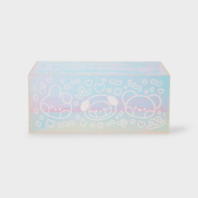 BT21 - ACRYLIC TISSUE BOX COVER GLITTER EDITION - COKODIVE