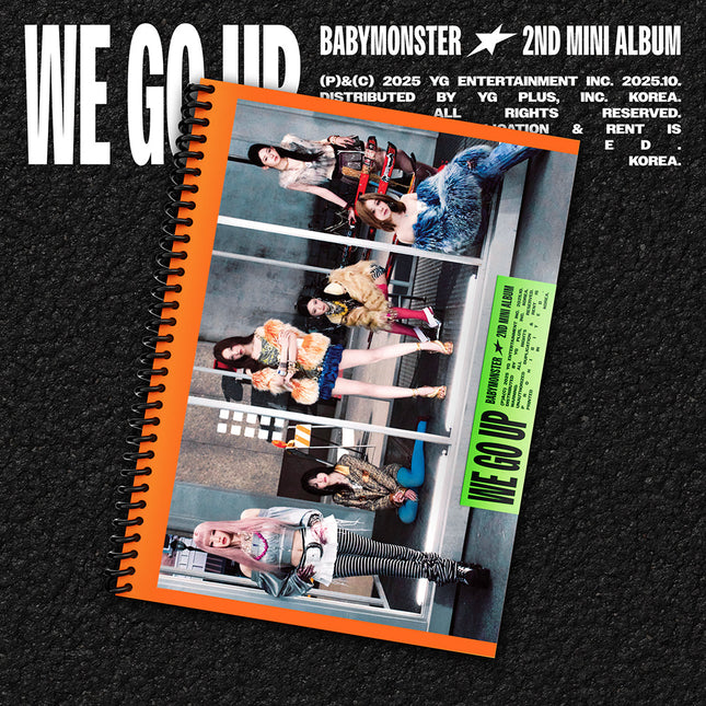 BABYMONSTER - WE GO UP 2ND MINI ALBUM YG SELECT GIFT PHOTOBOOK GO VER - COKODIVE