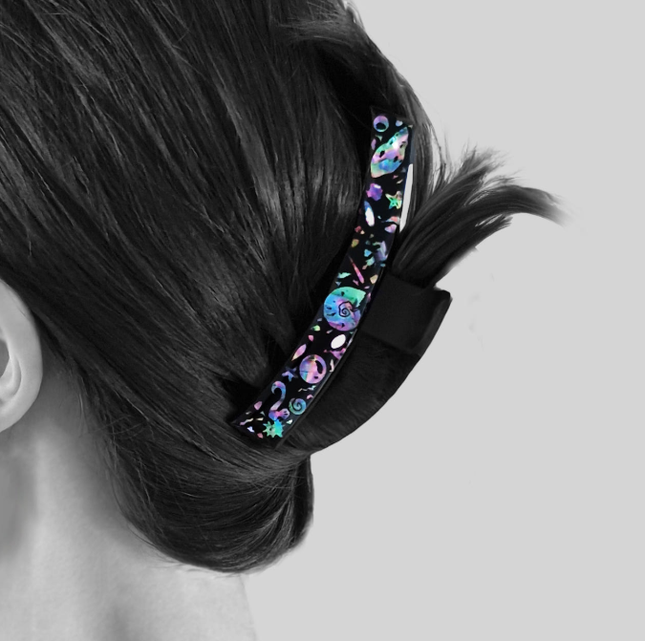 MOTHER OF PEARL HAIR CLIP DEEP SEA - COKODIVE