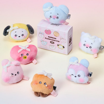 BT21 - RIBBONED U MININI RANDOM PLUSH HAIR PIN - COKODIVE