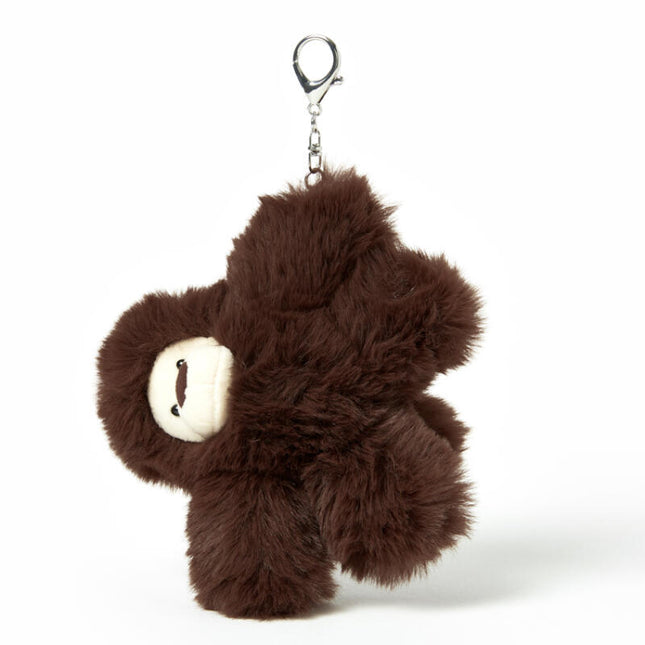 HANGING ON DOLL KEYRING DARK BROWN - COKODIVE