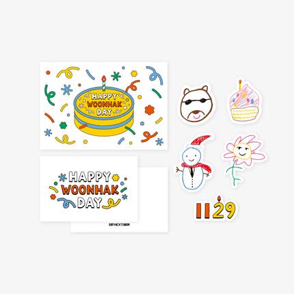 BOYNEXTDOOR - HAPPY WOONHAK DAY OFFICIAL MD POP UP CARD SET - COKODIVE
