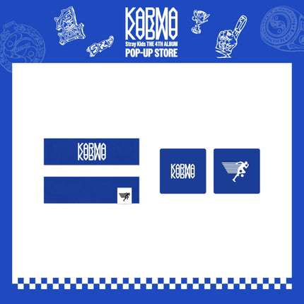 STRAY KIDS - KARMA POP UP STORE OFFICIAL MD HEAD BAND & SWEAT BAND SET - COKODIVE