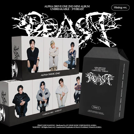 ALPHA DRIVE ONE - UNBREAKABLE : BOY BEAST 2ND MINI ALBUM HISSING VER SET 728 - COKODIVE