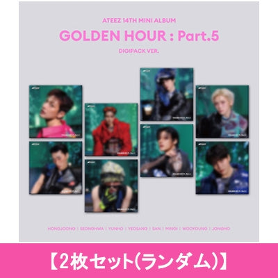 ATEEZ - GOLDEN HOUR : PART.5 14TH MINI ALBUM TOWER RECORDS GIFT DIGIPACK VER 2 RANDOM ALBUMS - COKODIVE
