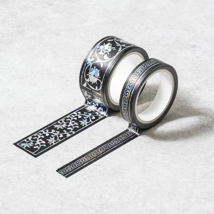 KOREAN TRADITIONAL HOLOGRAM MASKING TAPE SET (2EA) - COKODIVE