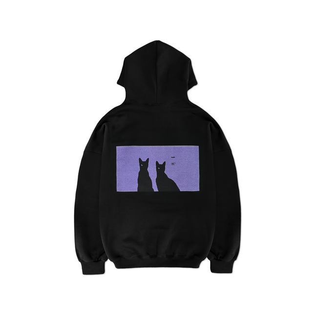 EPIK HIGH - 2024 CONCERT OFFICIAL MD BLACK CAT NERO HOODY - COKODIVE
