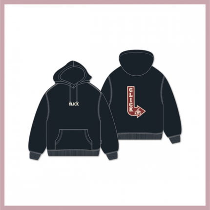 JISOO - CLICK IN SEOUL OFFICIAL MD HOODIE (ARTWORK_BLK) - COKODIVE