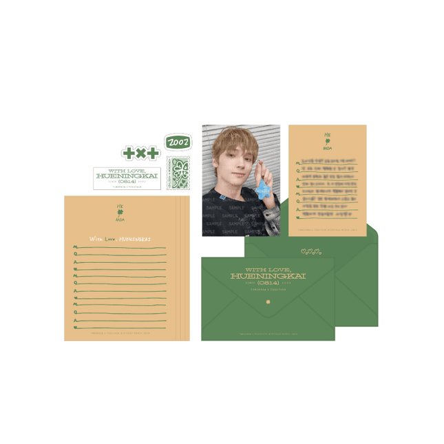 TXT - WITH LOVE, HUENINGKAI OFFICIAL MD LETTER SET - COKODIVE