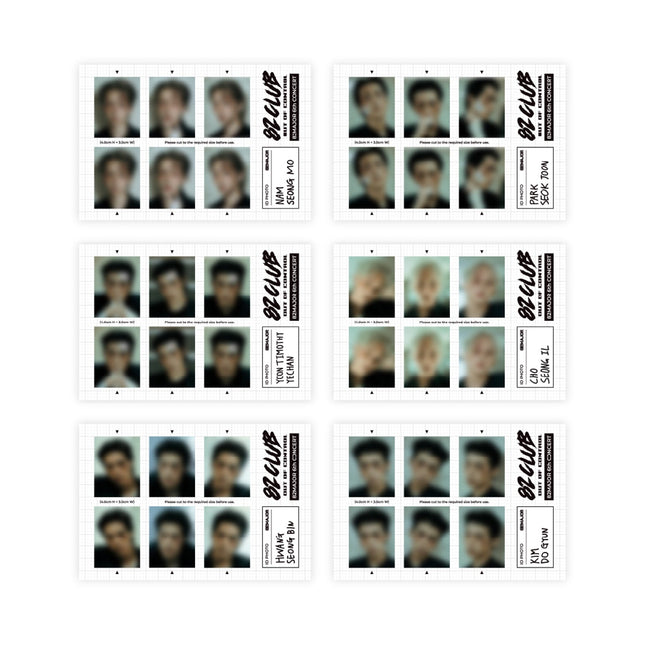 82MAJOR - 82CLUB 6TH CONCERT OFFICIAL MD ID PHOTO SET - COKODIVE