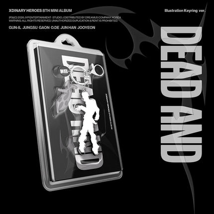 XDINARY HEROES - DEAD AND 8TH MINI ALBUM ILLUSTRATION KEYRING VER SET NO - COKODIVE
