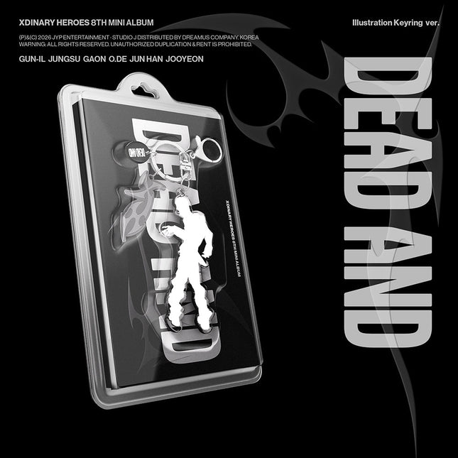 XDINARY HEROES - DEAD AND 8TH MINI ALBUM ILLUSTRATION KEYRING VER SET NO - COKODIVE