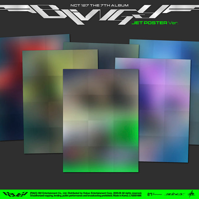 NCT 127 - BLINGY 7TH ALBUM JET POSTER VER SET - COKODIVE
