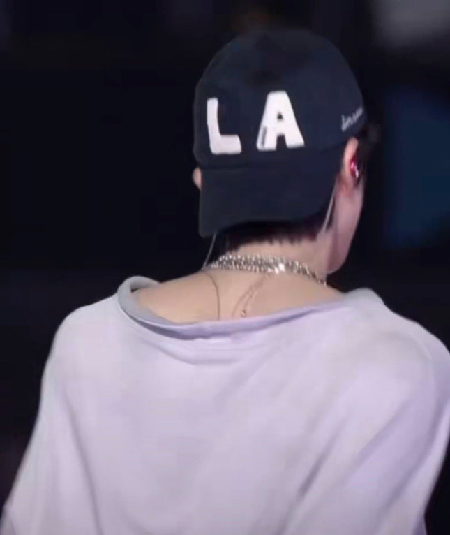 [BTS JIN LA CONCERT LOOK] BLOCK LA CHAIN STITCH BALL CAP