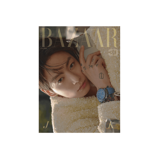BTS JUNG KOOK - BAZAAR MAGAZINE 2026 JUNE ISSUE COVER A W - COKODIVE