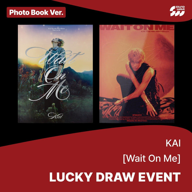 KAI - WAIT ON ME 4TH MINI ALBUM SOUNDWAVE LUCKY DRAW EVENT PHOTOBOOK VER RANDOM - COKODIVE