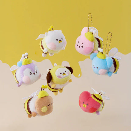 BT21 - MININI HONEYBEE PLUSH KEYRING - COKODIVE