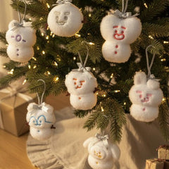 BT21 - SNOWMAN PLUSH KEYRING - COKODIVE
