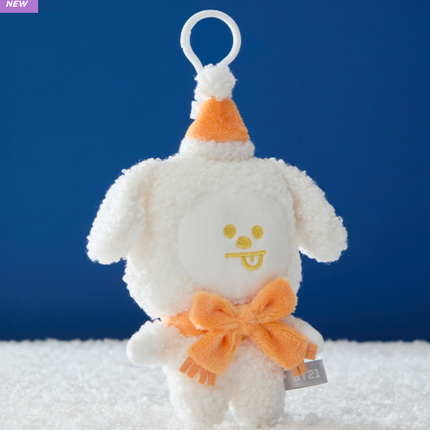 BT21 - SNOWMAN PLUSH KEYRING - COKODIVE