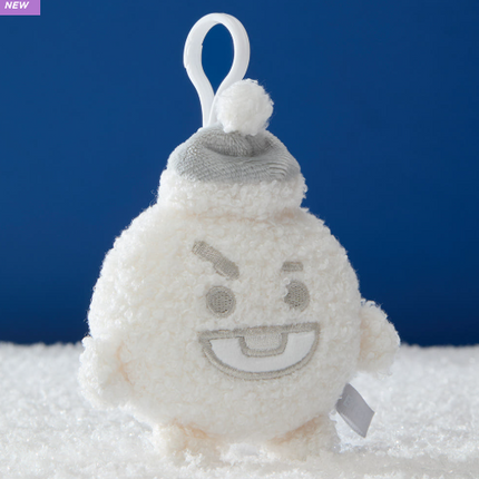 BT21 - SNOWMAN PLUSH KEYRING - COKODIVE