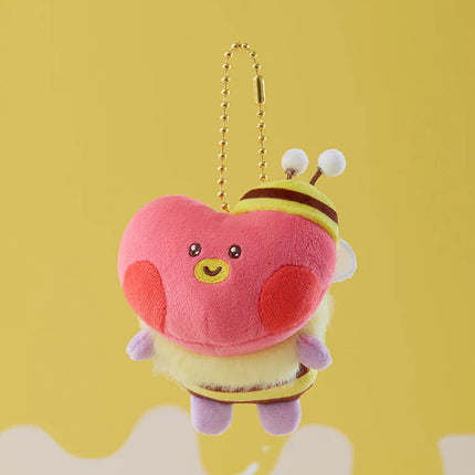 BT21 - MININI HONEYBEE PLUSH KEYRING - COKODIVE
