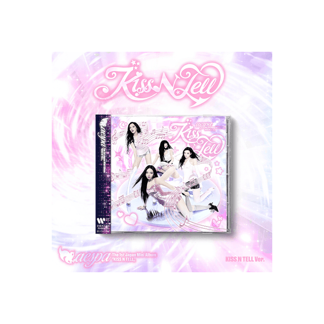 AESPA - KISS N TELL THE 1ST JAPAN MINI ALBUM KISS N TELL VER WV - COKODIVE