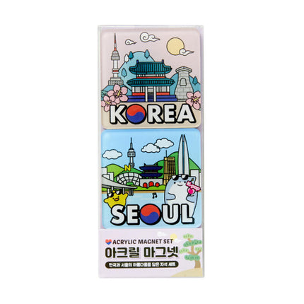 KOREA SEOUL ACRYLIC MAGNET 2SET - COKODIVE