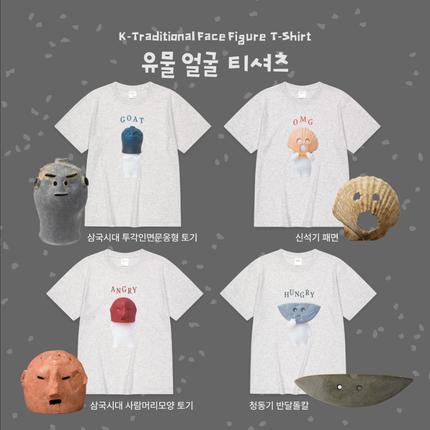 K-TRADITIONAL FACE FIGURE T-SHIRT - COKODIVE