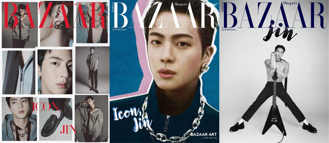 BTS JIN - BAZAAR MAGAZINE 2024 SEPTEMBER ISSUE SET - COKODIVE