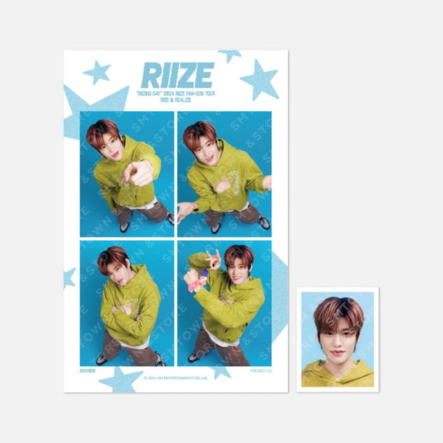 RIIZE - RIIZING DAY 2024 FAN CON FINALE IN SEOUL OFFICIAL MD 4CUT + ID PHOTO SET