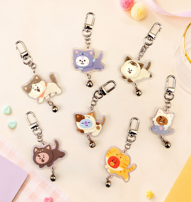 BT21 - CAT DAY ACRYLIC KEYRING