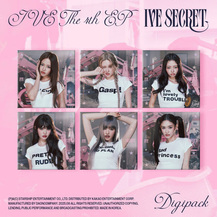 IVE - IVE SECRET 4TH EP ALBUM STARSHIP SQUARE GIFT DIGIPACK SET - COKODIVE