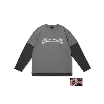 LE SSERAFIM - BRAND OFFICIAL MD LAYERED L/S T-SHIRT - COKODIVE