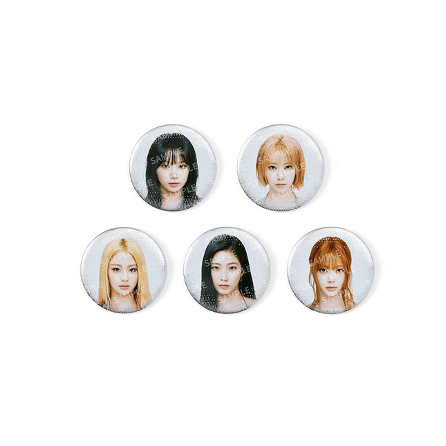 LE SSERAFIM - PUREFLOW 2026 TOUR OFFICIAL MD LUCKY DRAW (PHOTO CAN BADGE) - COKODIVE