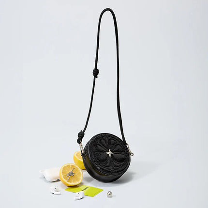 AESPA - COLLER AESPA EDITION LEMONADE KEYRING BAG ONYX BLACK - COKODIVE