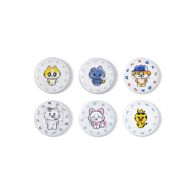 [2ND PRE-ORDER] ENHYPEN - INSIDE YOUR POCKET, ENCHIN CHARACTER OFFICIAL MD LENTICULAR CAN BADGE - COKODIVE